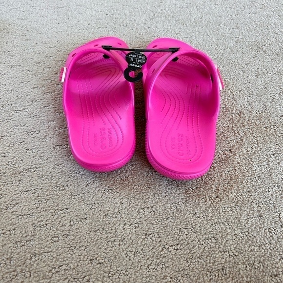 CROCS Pink Classic Adult Slide Sandals Sz. 7M/9W - Picture 3 of 7
